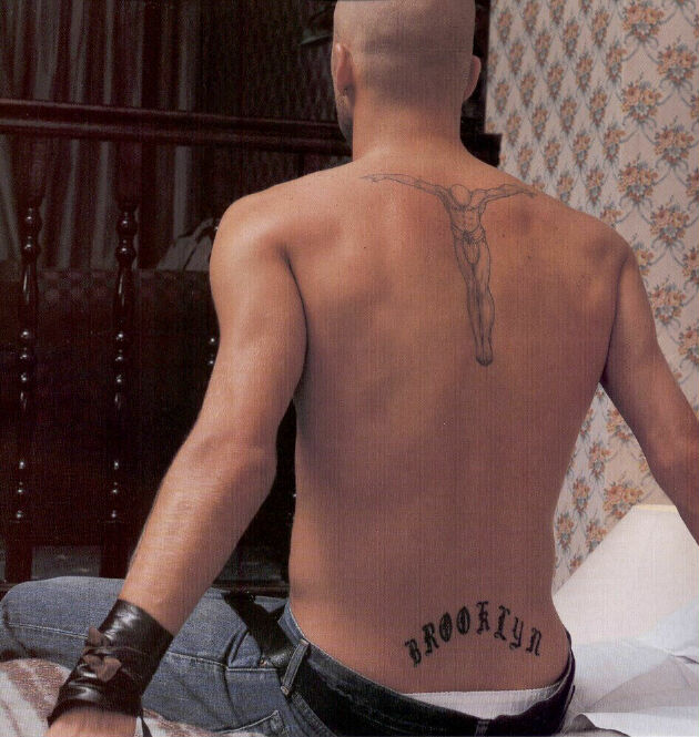 david beckham naked back